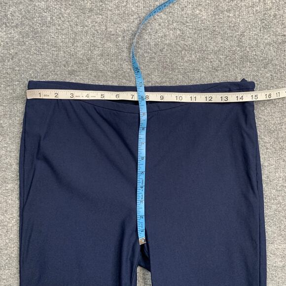 J. Mclaughlin Pants Womens 6 Navy Stretch Skinny Tapered Ankle Side Zip Trousers - Picture 6 of 12